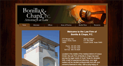 Desktop Screenshot of bonilla-chapalaw.com